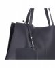 Kožené kabelka shopper bag Vittoria Gotti šedá V8